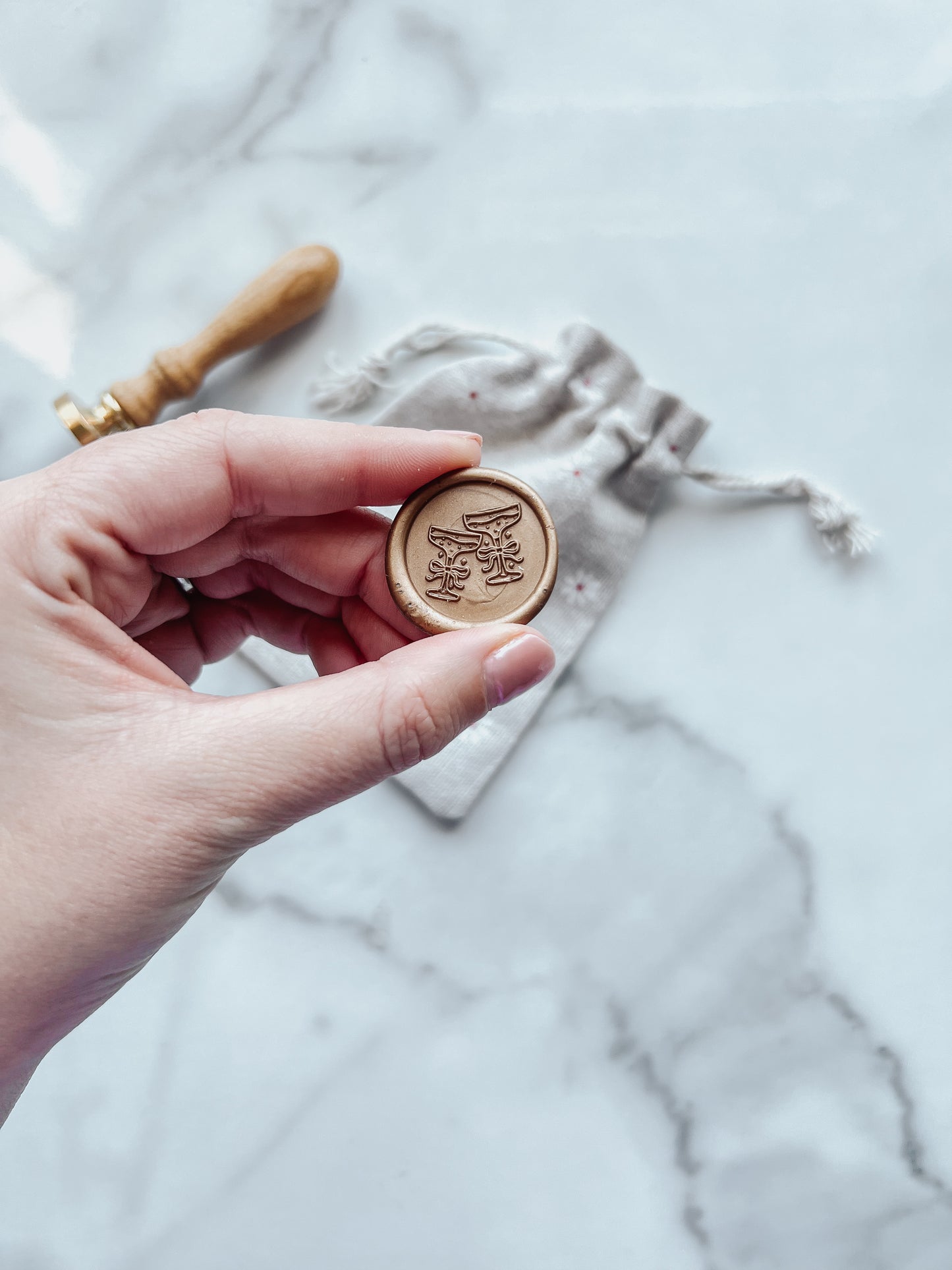 Coupe Glasses Wax Seals