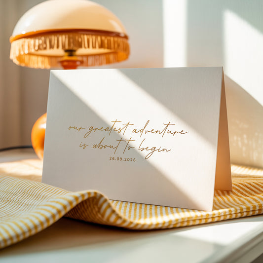 Greatest Adventure is About to Begin - Greeting Card