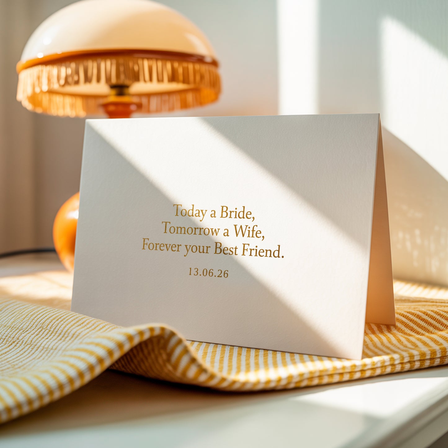 Bride, Wife, Best Friend - Greeting Card